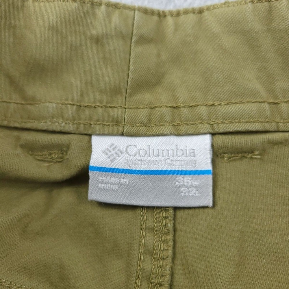 Columbia Pants Mens 36x32 Tan Rapid Rivers Regular Fit Omni Shade UPF 50 Hiking - Picture 7 of 12